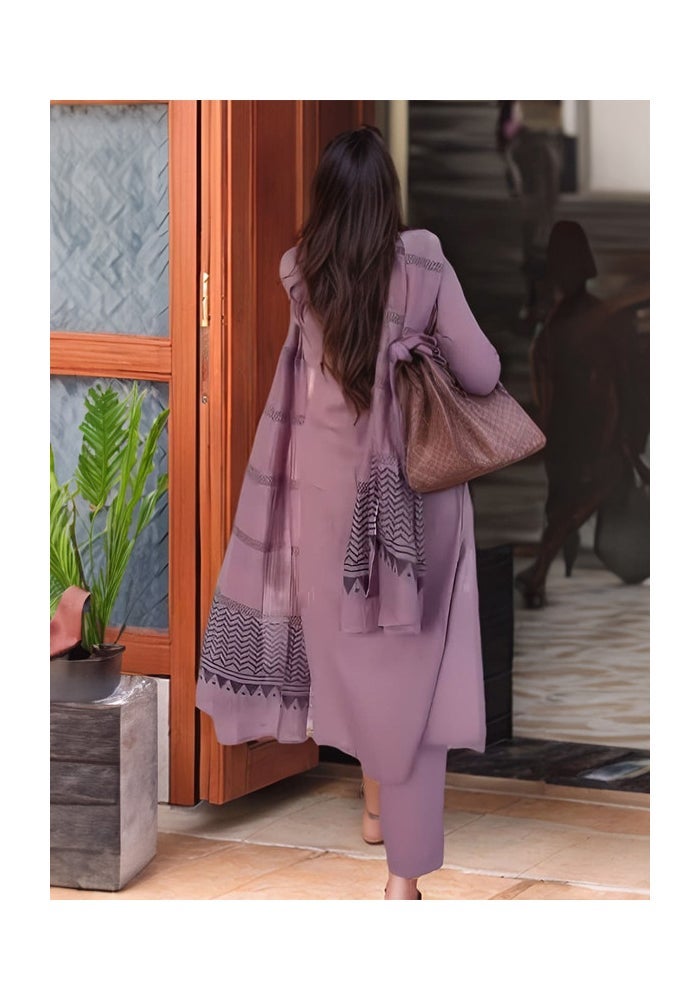 Malishka Export Viscose Solid Straight Kurta Pant With Dupatta for Women - Image 2
